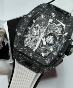 Hublot Spirit of Big Bang 642.qw.0170.rx.thg Automatic Unisex Replica Watch - Transparent Dial, Carbon CaseMM