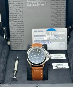 Alternative view of Panerai Luminor Marina PAM00005 Manual winding 44mm Unisex Replica Watch - Black Dial, Steel Case