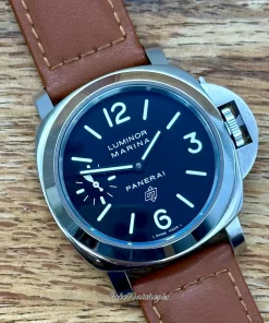 Panerai Luminor Marina PAM00005 Manual winding 44mm Unisex Replica Watch - Black Dial, Steel Case