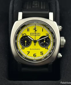 Panerai Ferrari FER00011 Automatic 45mm Unisex Replica Watch - Yellow Dial, Steel Case