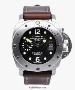 Panerai Luminor 1950 PAM00243 Automatic 44mm Unisex Replica Watch - Black Dial, Steel Case