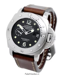 Alternative view of Panerai Luminor 1950 PAM00243 Automatic 44mm Unisex Replica Watch - Black Dial, Steel Case