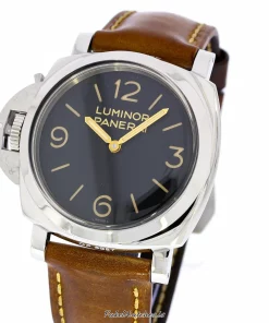 Alternative view of Panerai Luminor 1950 PAM00557 Manual winding 47mm Unisex Replica Watch - Black Dial, Steel Case