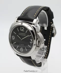 Alternative view of Panerai Luminor Base 8 Days PAM00560 Manual winding 44mm Unisex Replica Watch - Black Dial, Steel Case
