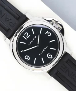 Panerai Luminor Base PAM00112 Manual winding 44mm Unisex Replica Watch - Black Dial, Steel Case