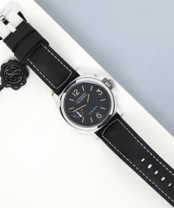 Alternative view of Panerai Luminor Base PAM00915 Manual winding 44mm Unisex Replica Watch - Black Dial, Steel Case
