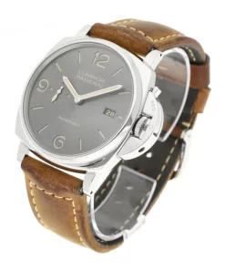 Alternative view of Panerai Luminor Due PAM00943 Automatic 45mm Unisex Replica Watch - Grey Dial, Steel Case