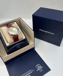 Alternative view of Panerai Luminor Due PAM01248 Automatic 38mm Female Replica Watch - Silver Dial, Steel Case