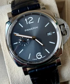 Panerai Luminor Due PAM01250 Automatic 42mm Unisex Replica Watch - Grey Dial, Steel Case