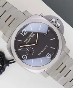 Panerai Luminor Marina 1950 3 Days Automatic PAM00352 Automatic 44mm Unisex Replica Watch - Brown Dial, Titanium Case