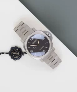 Alternative view of Panerai Luminor Marina 1950 3 Days Automatic PAM00352 Automatic 44mm Unisex Replica Watch - Brown Dial, Titanium Case