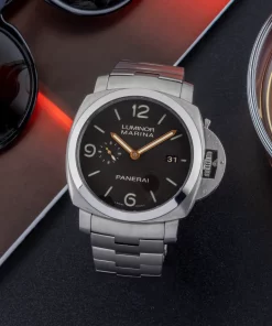 Panerai Luminor Marina 1950 3 Days Automatic PAM00352 Automatic 44mm Unisex Replica Watch - Brown Dial, Titanium Case