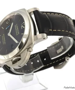 Alternative view of Panerai Luminor Marina 1950 3 Days Automatic PAM01312 Automatic 44mm Unisex Replica Watch - Black Dial, Steel Case