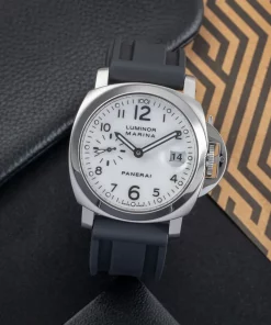 Panerai Luminor Marina Automatic PAM00049 Automatic 40mm Unisex Replica Watch - White Dial, Steel Case