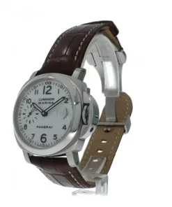 Alternative view of Panerai Luminor Marina Automatic PAM00049 Automatic 40mm Unisex Replica Watch - White Dial, Steel Case