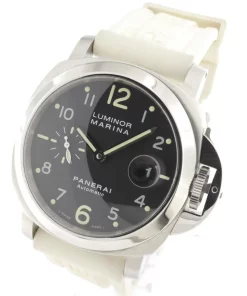 Alternative view of Panerai Luminor Marina Automatic PAM00164 Automatic 44mm Unisex Replica Watch - Black Dial, Steel Case