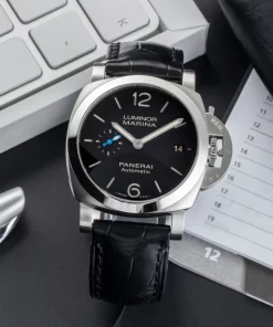 Panerai Luminor Marina Automatic PAM01272 Automatic 40mm Unisex Replica Watch - Black Dial, Steel Case