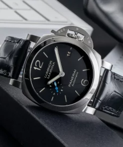 Alternative view of Panerai Luminor Marina Automatic PAM01272 Automatic 40mm Unisex Replica Watch - Black Dial, Steel Case