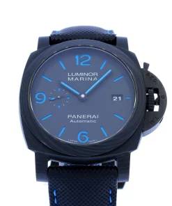 Panerai Luminor Marina PAM 01661 Automatic 44mm Unisex Replica Watch - Black Dial, Carbon Case