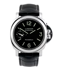 Panerai Luminor Marina PAM00001 Manual winding 44mm Unisex Replica Watch - Black Dial, Steel Case