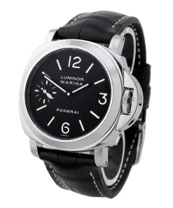 Alternative view of Panerai Luminor Marina PAM00001 Manual winding 44mm Unisex Replica Watch - Black Dial, Steel Case