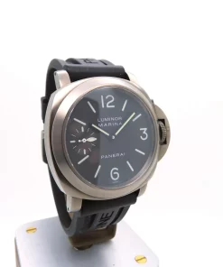 Alternative view of Panerai Luminor Marina PAM00118 Manual winding 44mm Unisex Replica Watch - Brown Dial, Titanium Case
