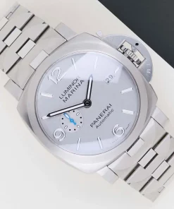 Panerai Luminor Marina PAM00978 Automatic 44mm Unisex Replica Watch - Silver Dial, Steel Case