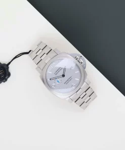 Alternative view of Panerai Luminor Marina PAM00978 Automatic 44mm Unisex Replica Watch - Silver Dial, Steel Case