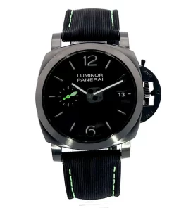Alternative view of Panerai Luminor Marina PAM01353 Automatic 40mm Unisex Replica Watch - Green Dial, Steel Case