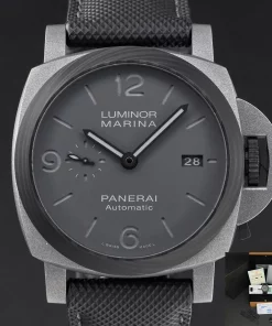 Panerai Luminor Marina PAM01662 Automatic 44mm Unisex Replica Watch - Grey Dial, Carbon Case