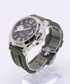 Alternative view of Panerai Luminor PAM 00107 Automatic 44mm Unisex Replica Watch - Black Dial, Steel Case