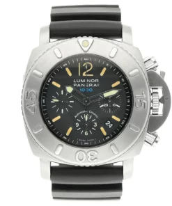 Panerai Luminor PAM00187 Automatic 47mm Unisex Replica Watch - Black Dial, Steel Case