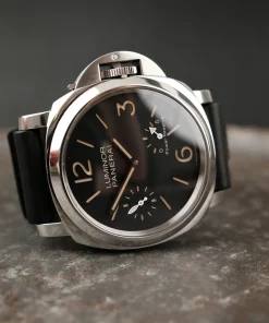 Alternative view of Panerai Luminor PAM00795 Manual winding 44mm Unisex Replica Watch - Black Dial, Steel Case