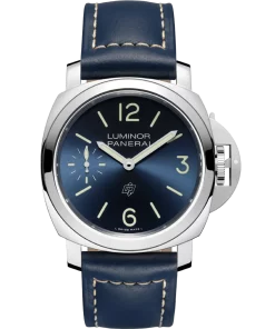 Panerai Luminor PAM01085 Manual winding 44mm Unisex Replica Watch - Blue Dial, Steel Case