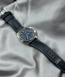 Alternative view of Panerai Luminor PAM01085 Manual winding 44mm Unisex Replica Watch - Blue Dial, Steel Case