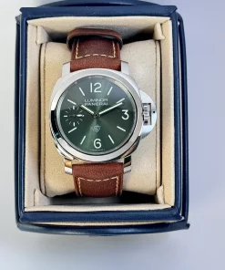 Panerai Luminor PAM01624 Automatic 44mm Unisex Replica Watch - Green Dial, Steel Case
