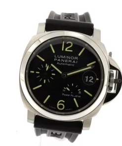Panerai Luminor Power Reserve PAM00241 Automatic 40mm Unisex Replica Watch - Black Dial, Steel Case