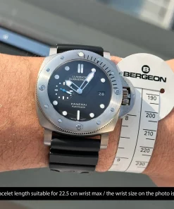 Alternative view of Panerai Luminor Submersible 1950 3 Days Automatic PAM01305 Automatic 47mm Unisex Replica Watch - Black Dial, Titanium Case