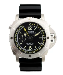Panerai Luminor Submersible 1950 Depth Gauge PAM00193 Automatic 47mm Unisex Replica Watch - Black Dial, Steel Case