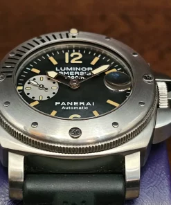 Panerai Luminor Submersible PAM00064 Automatic 44mm Unisex Replica Watch - Black Dial, Steel Case