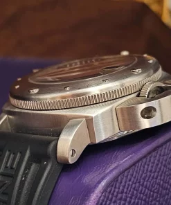 Alternative view of Panerai Luminor Submersible PAM00064 Automatic 44mm Unisex Replica Watch - Black Dial, Steel Case