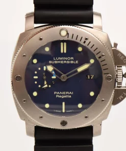 Panerai Luminor Submersible PAM00371 Automatic 47mm Unisex Replica Watch - Blue Dial, Titanium Case