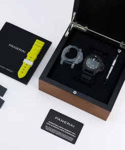 Alternative view of Panerai Luminor Submersible PAM02231 Automatic 42mm Unisex Replica Watch - Black Dial, Carbon Case
