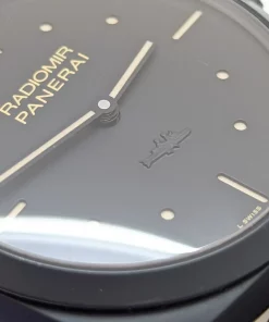 Alternative view of Panerai Radiomir 1940 3 Days PAM00577 Manual winding 48mm Unisex Replica Watch - Black Dial, Ceramic Case