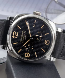 Alternative view of Panerai Radiomir 1940 3 Days PAM00628 Automatic 45mm Unisex Replica Watch - Black Dial, Steel Case