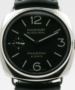 Panerai Radiomir 8 Days PAM 00609 Manual winding 45mm Unisex Replica Watch - Black Dial, Steel Case