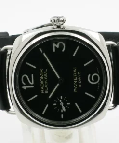 Alternative view of Panerai Radiomir 8 Days PAM 00609 Manual winding 45mm Unisex Replica Watch - Black Dial, Steel Case