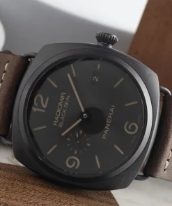 Alternative view of Panerai Radiomir Black Seal 3 Days Automatic PAM00505 Automatic 45mm Unisex Replica Watch - Brown Dial, Ceramic Case