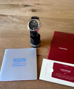 Panerai Radiomir Chronograph PAM00204 Manual winding 42mm Unisex Replica Watch - Black Dial, Steel Case