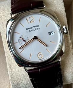 Panerai Radiomir PAM01292 Automatic 40mm Unisex Replica Watch - White Dial, Steel Case